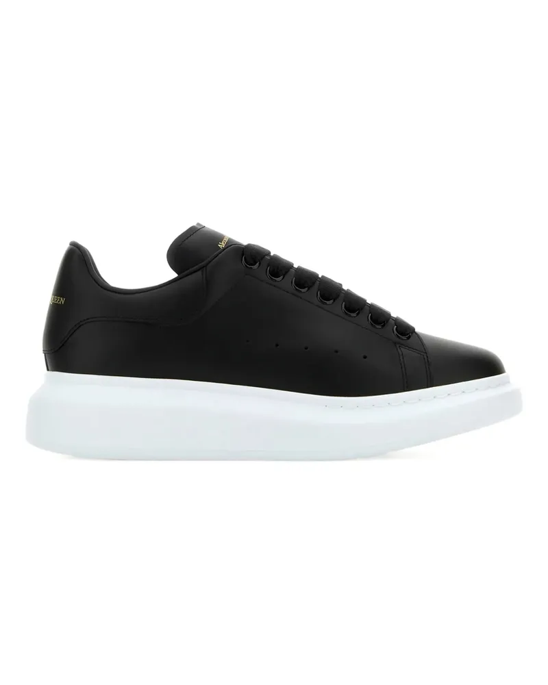 Alexander McQueen Oversized Leather Sneakers Black