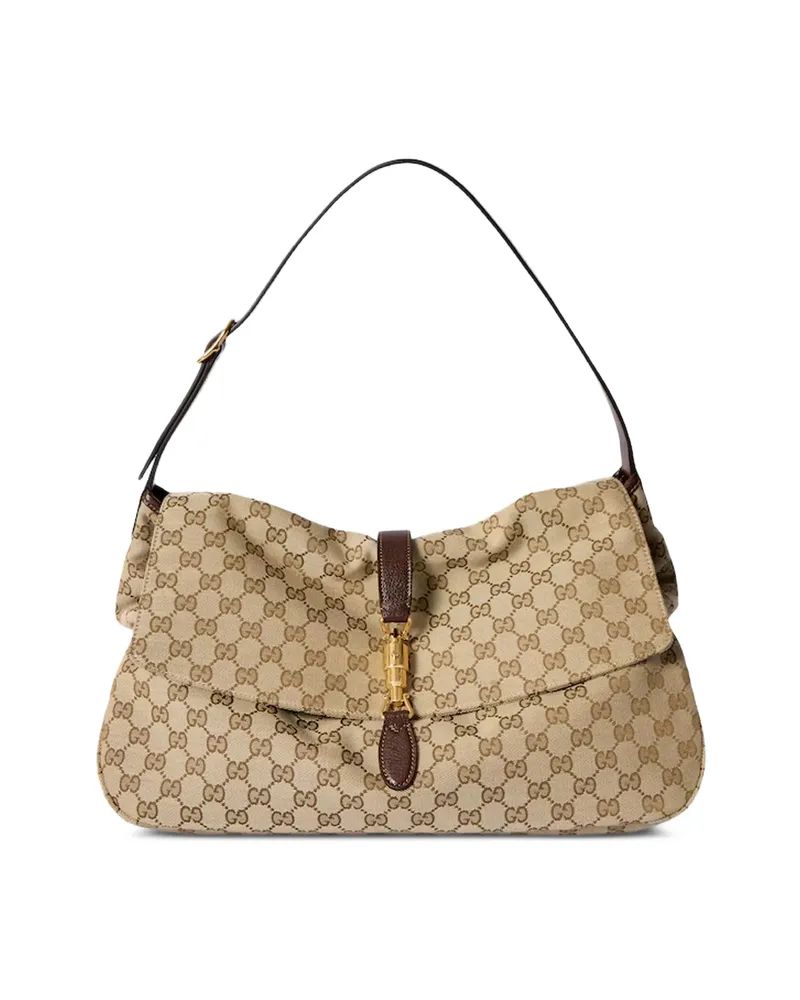 Gucci JACKIE FLAP SHOULDER BAG LARGE SIZE Neutrals