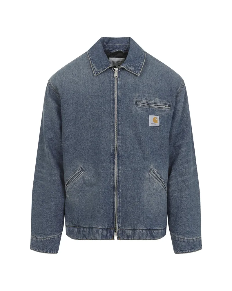 Carhartt WIP Denim Zip Jacket Blue