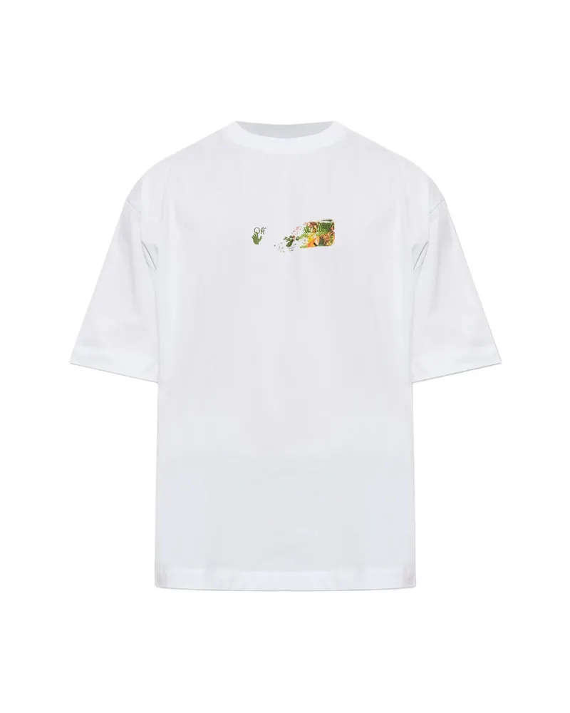 OFF-WHITE Off-white Logo-print Cotton T-shirt White