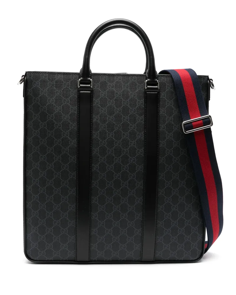 Gucci Medium GG Supreme Tote Bag Black