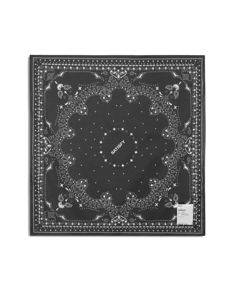 Satisfy Paisley-print Bandana Scarf Black