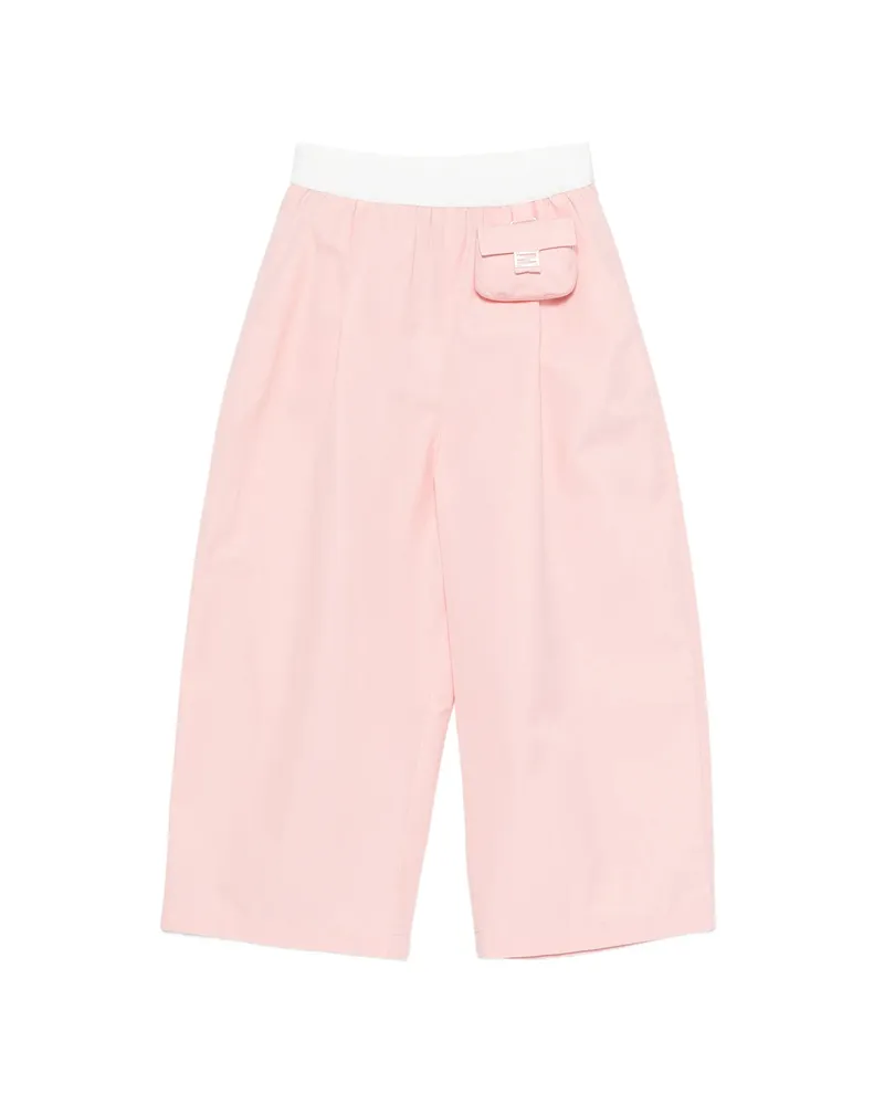 Fendi Pouch-detail Trousers Pink