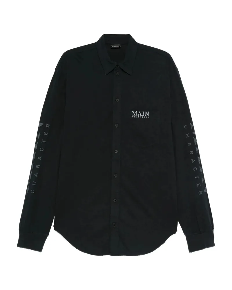 Balenciaga Main Character Long-sleeved Shirt Black