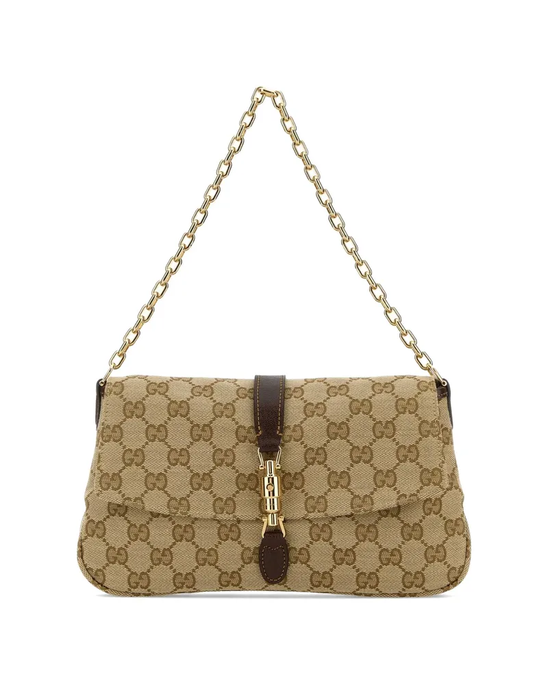 Gucci Gg Fabric Shoulder Bag Neutrals