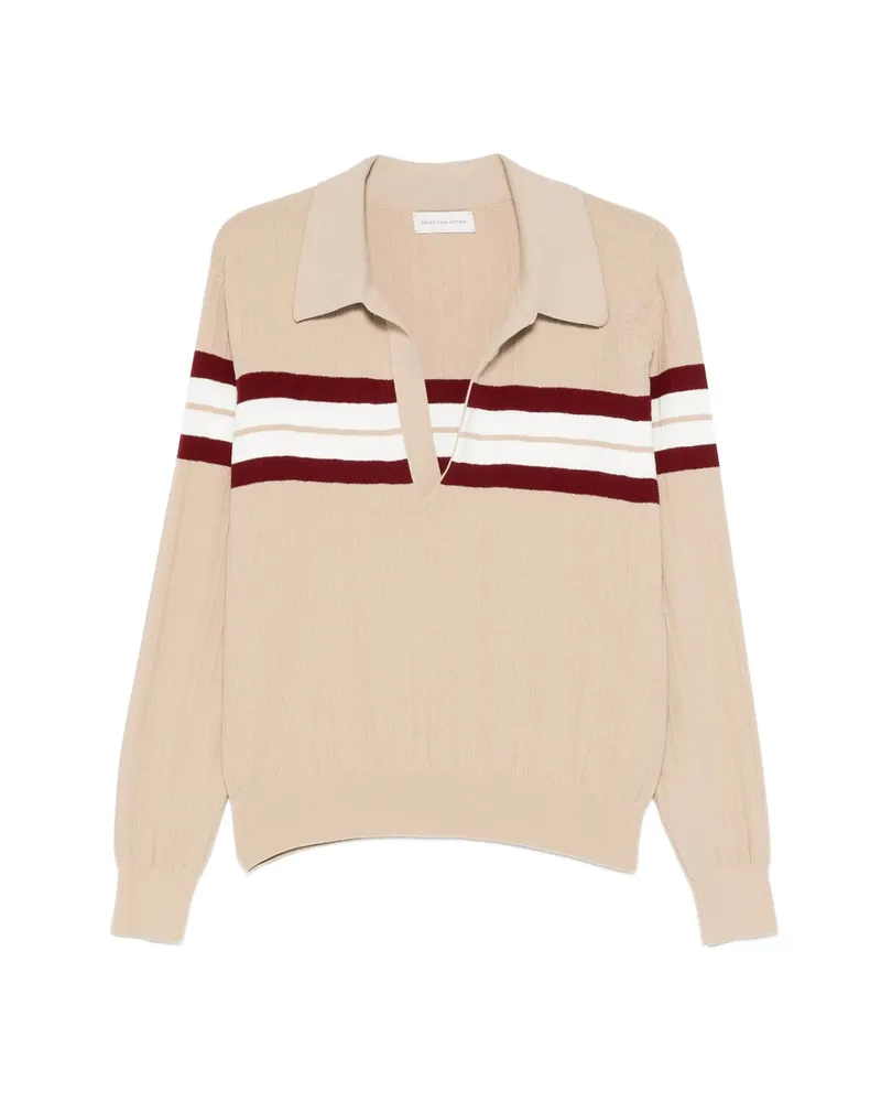 Dries van Noten Maona Collared Sweater Neutrals