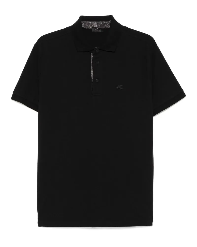 Etro Cotton Polo Shirt Black