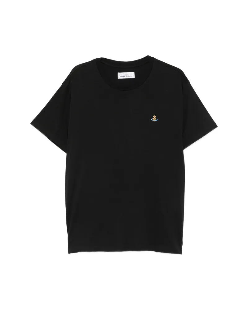 Vivienne Westwood Orb-embroidered T-shirt Black