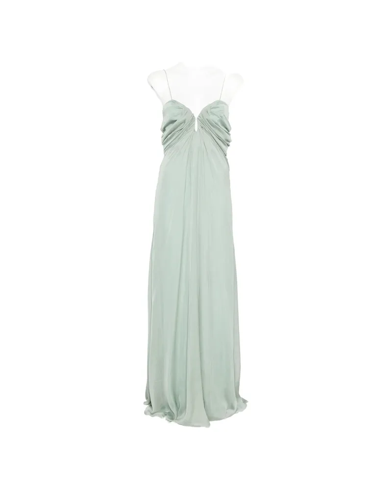 Raquel Diniz New Samba Ruched Maxi Dress Green