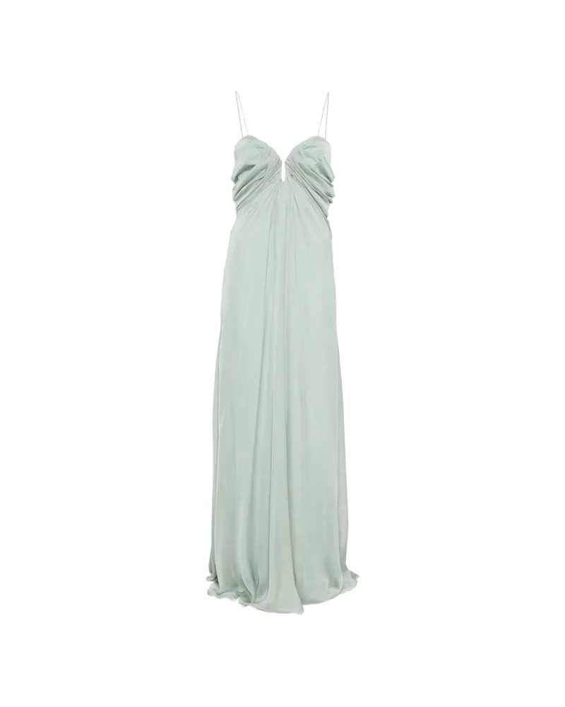 Raquel Diniz New Samba Ruched Maxi Dress Green