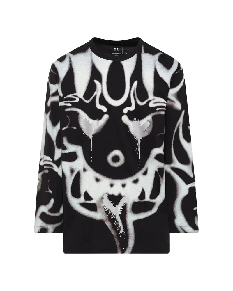 Y-3 Chito Graphic Long-sleeve T-shirt Black