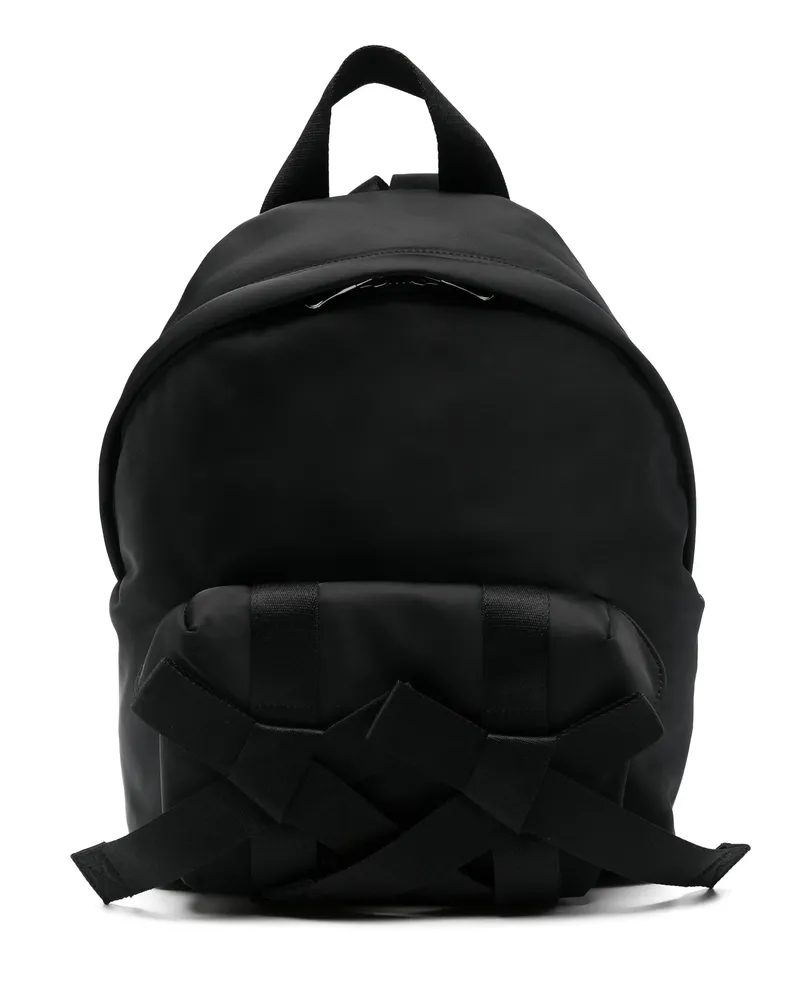 Simone Rocha Beaded Utility Bow Backpack Black