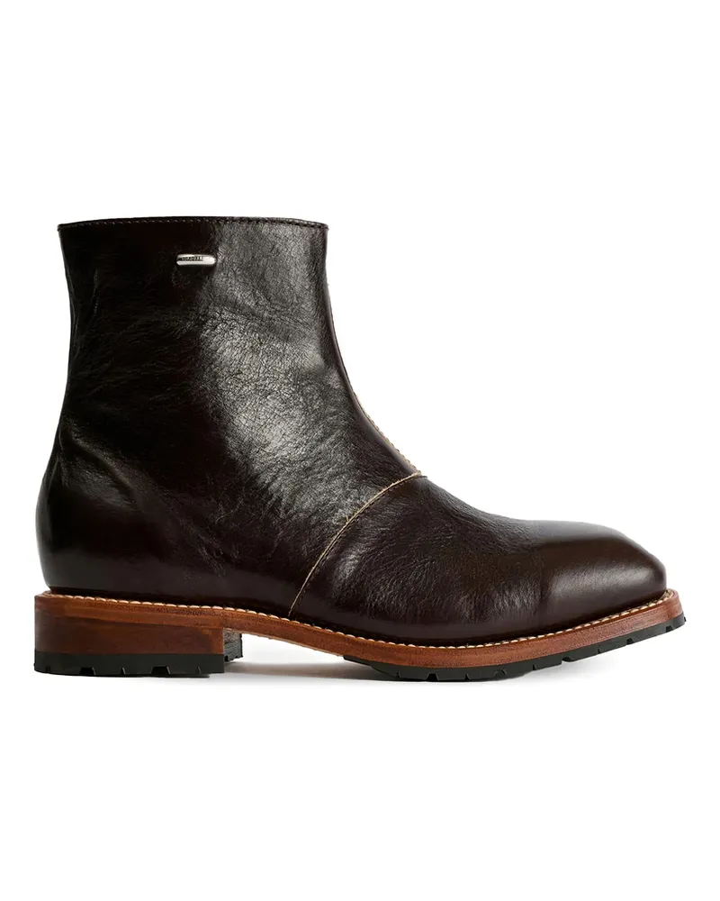 Our Legacy Engine Zip Boots Brown