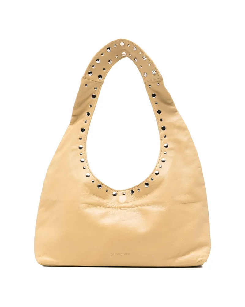 GIMAGUAS Franca Studded Tote Bag Neutrals