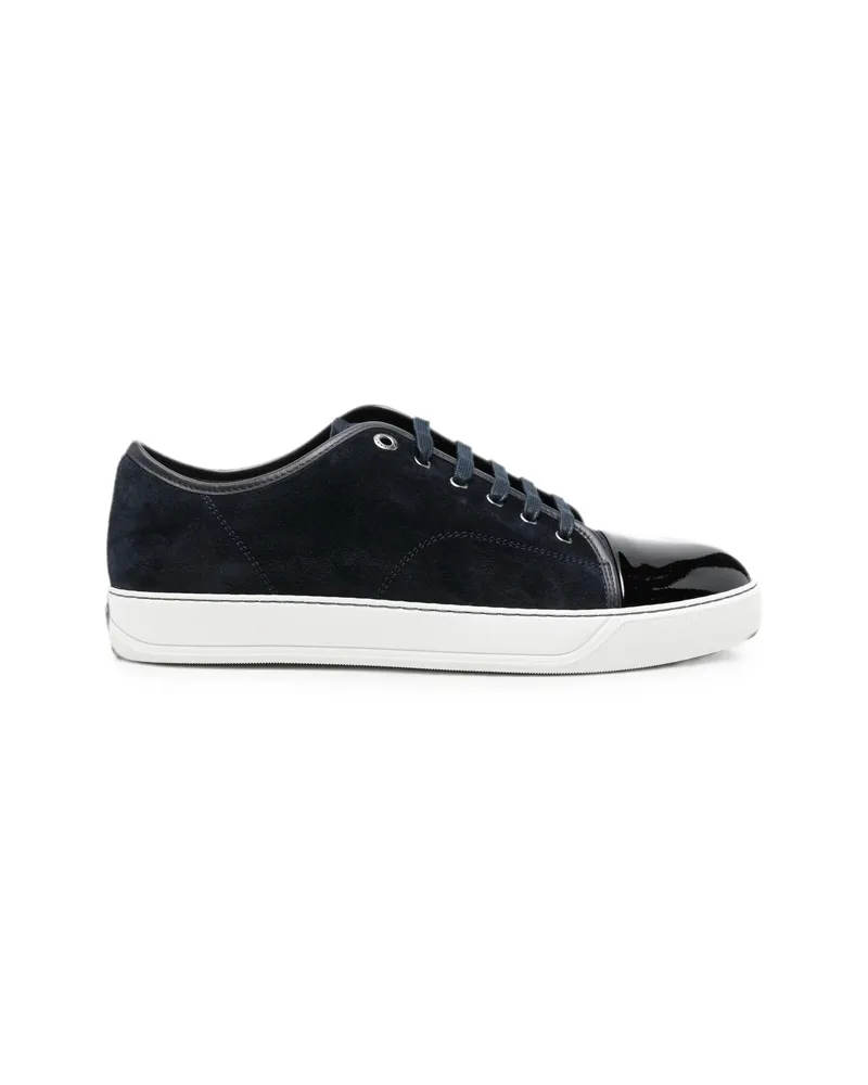 Lanvin DBB1 Patent-toe Suede Sneakers Blue