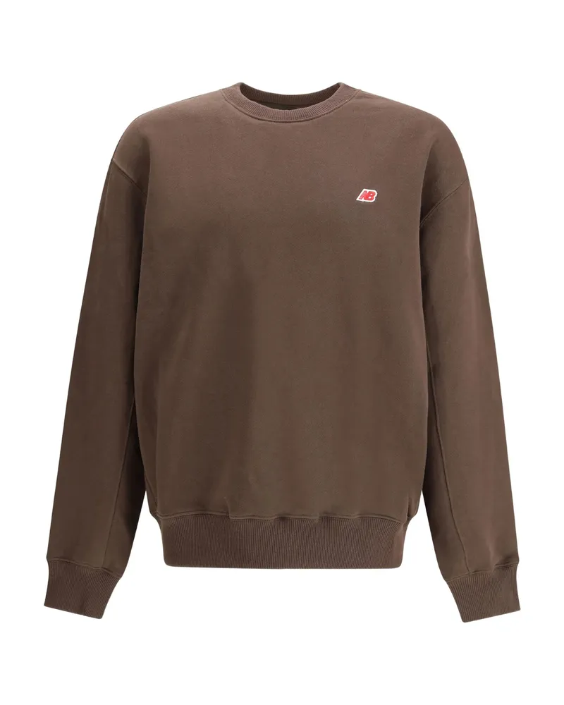 New Balance Made In USA Core Crew-neck Sweatshirt Brown