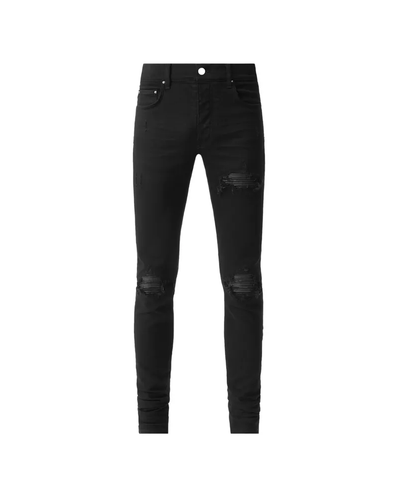 Amiri MX1 Distressed Skinny Jeans Black