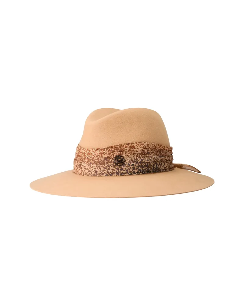 Maison Michel Zango Logo-plaque Hat Neutrals