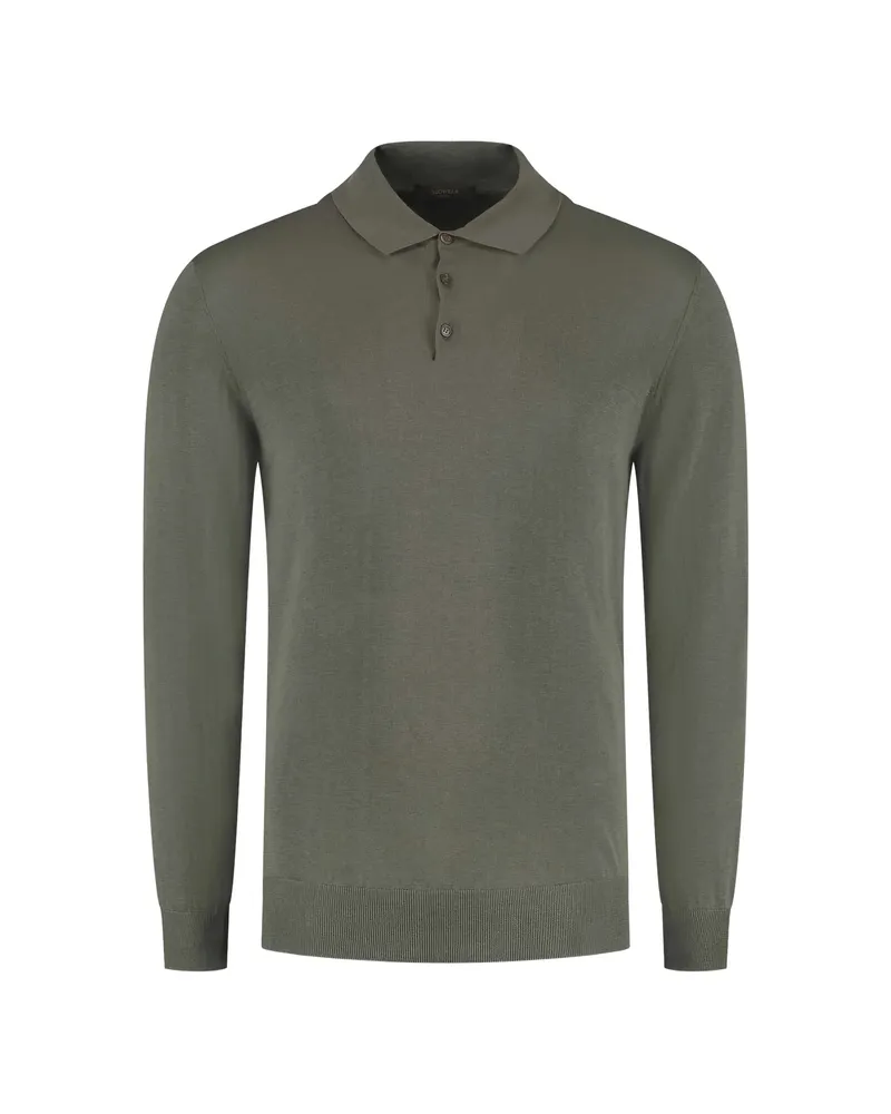 Zanone Buttoned Polo Shirt Green