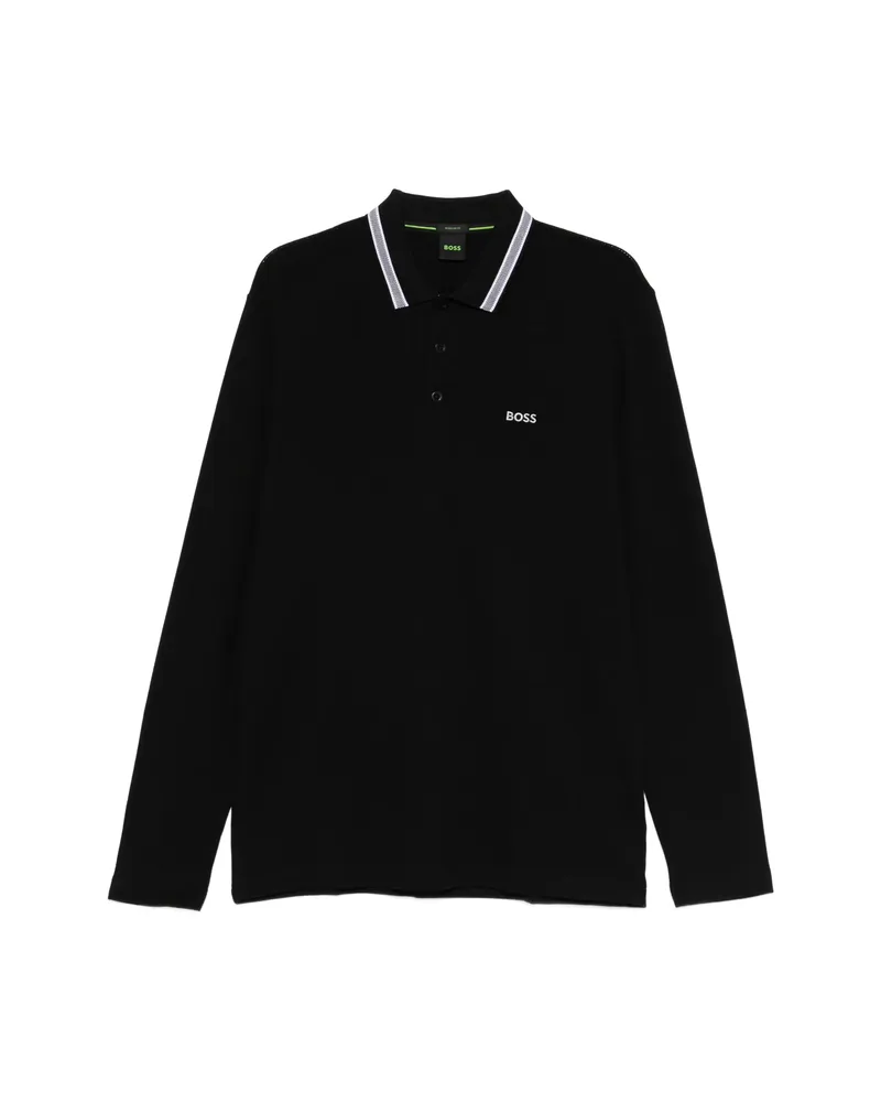 HUGO BOSS Long-sleeve Polo Shirt Black