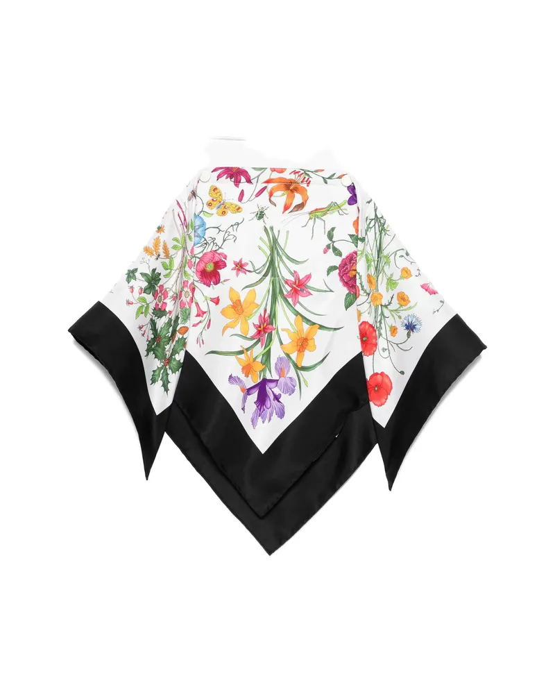Gucci Floral-print Scarf White