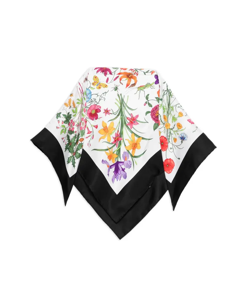 Gucci Floral-print Scarf White