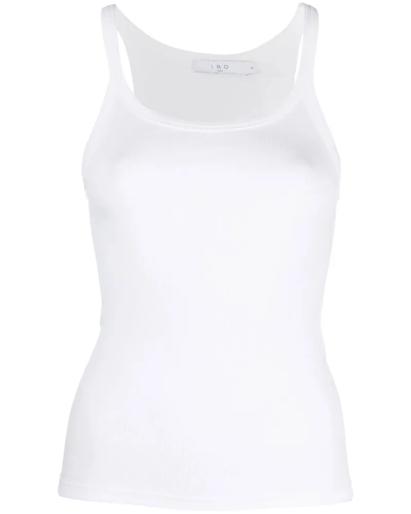 IRO Spaghetti-straps Cotton Top White