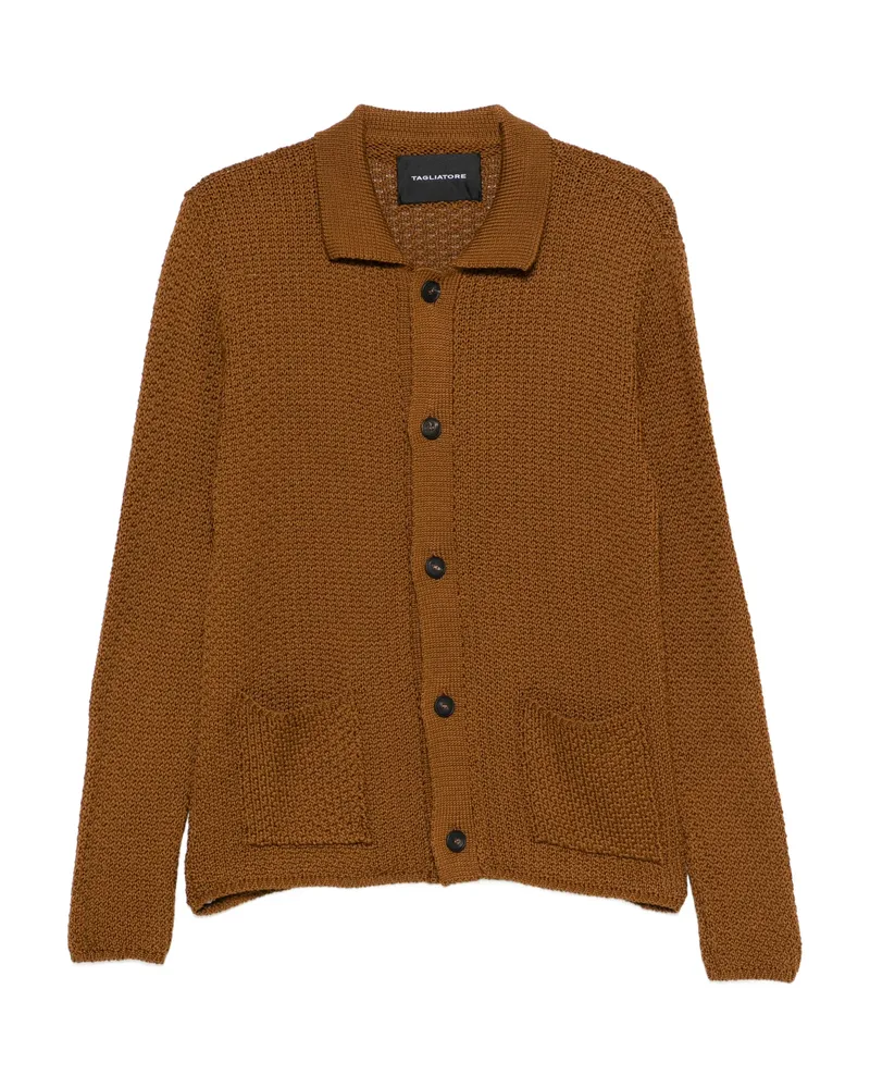 Tagliatore Paulie Button-up Cardigan Brown