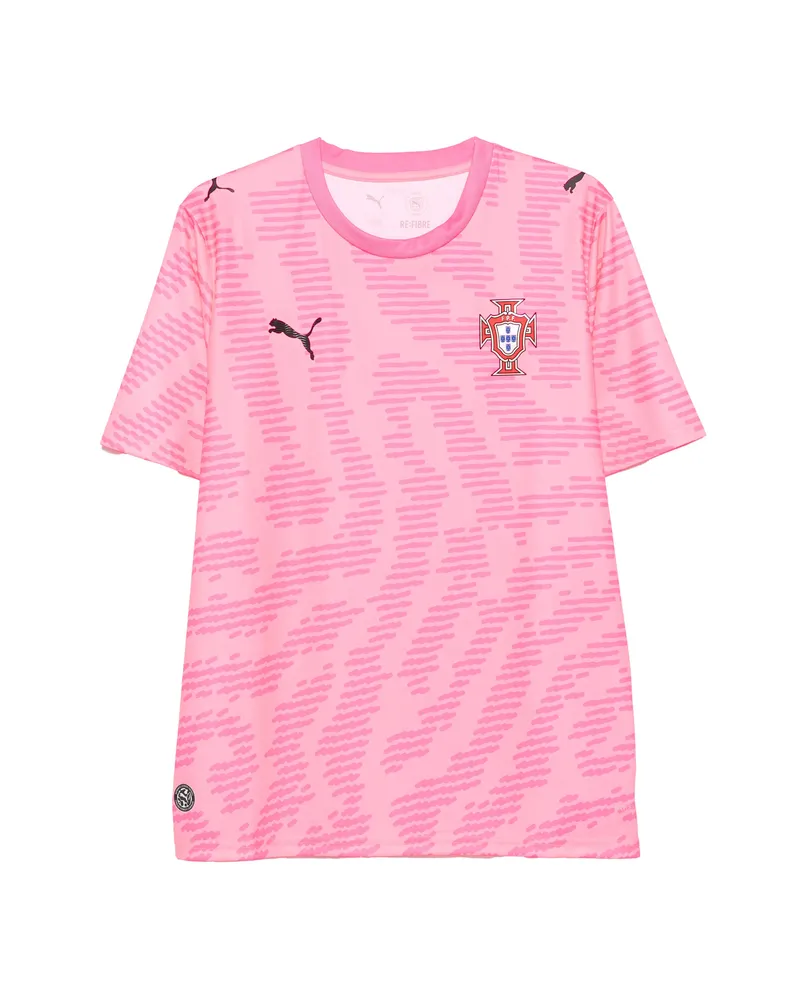 Puma X FPF Logo-patch Graphic-print T-shirt Pink