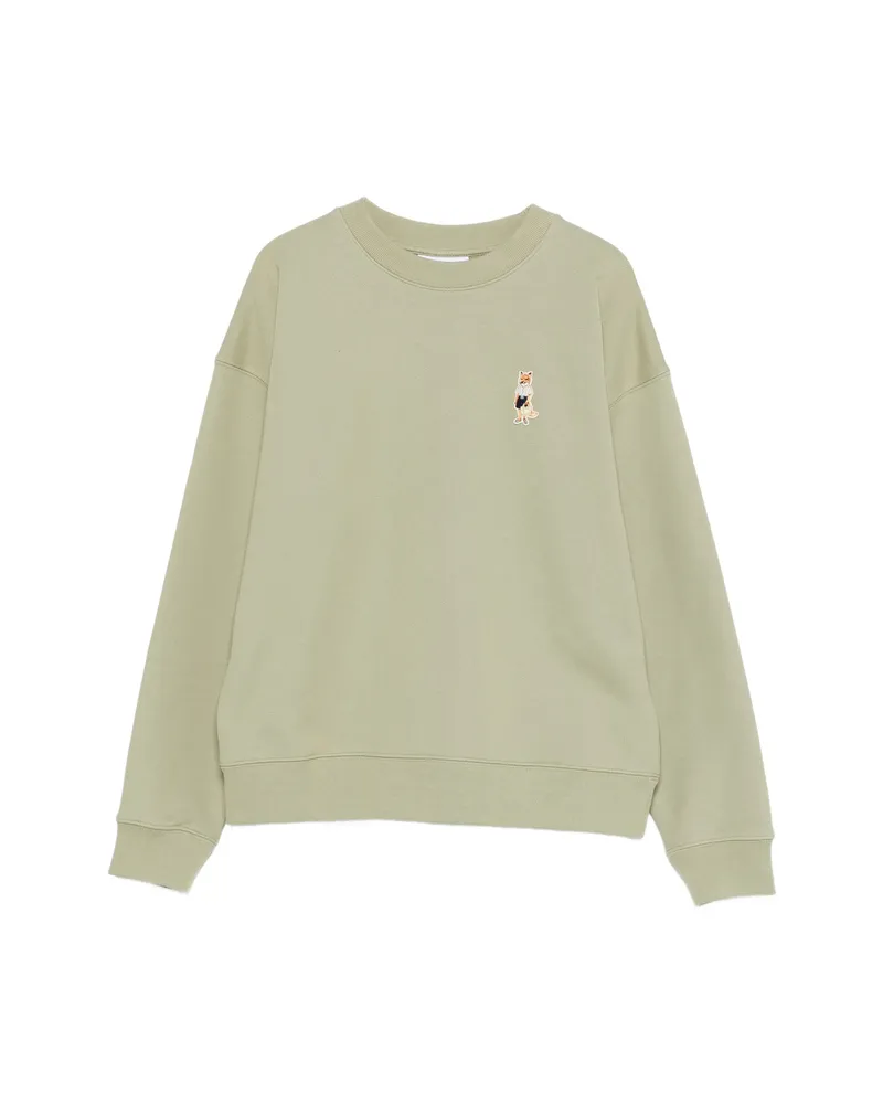 Kitsuné Fox Embroidery Sweatshirt Green