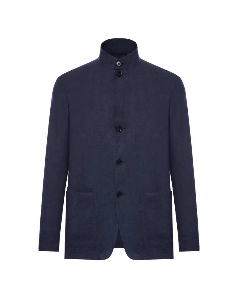 Ermenegildo Zegna OASI LINO CHORE JACKET Blue