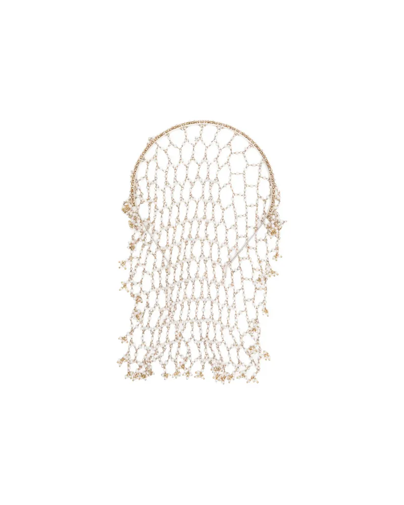 Rosantica Carmen Beaded Headband Gold