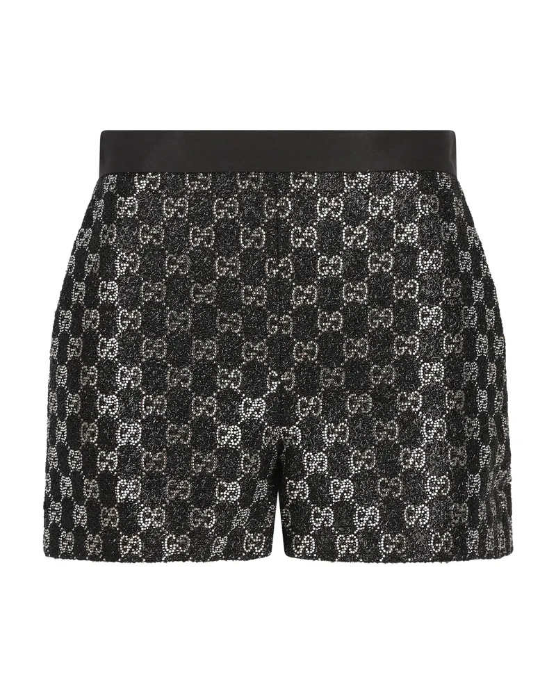 Gucci Logo-patterned Shorts Black
