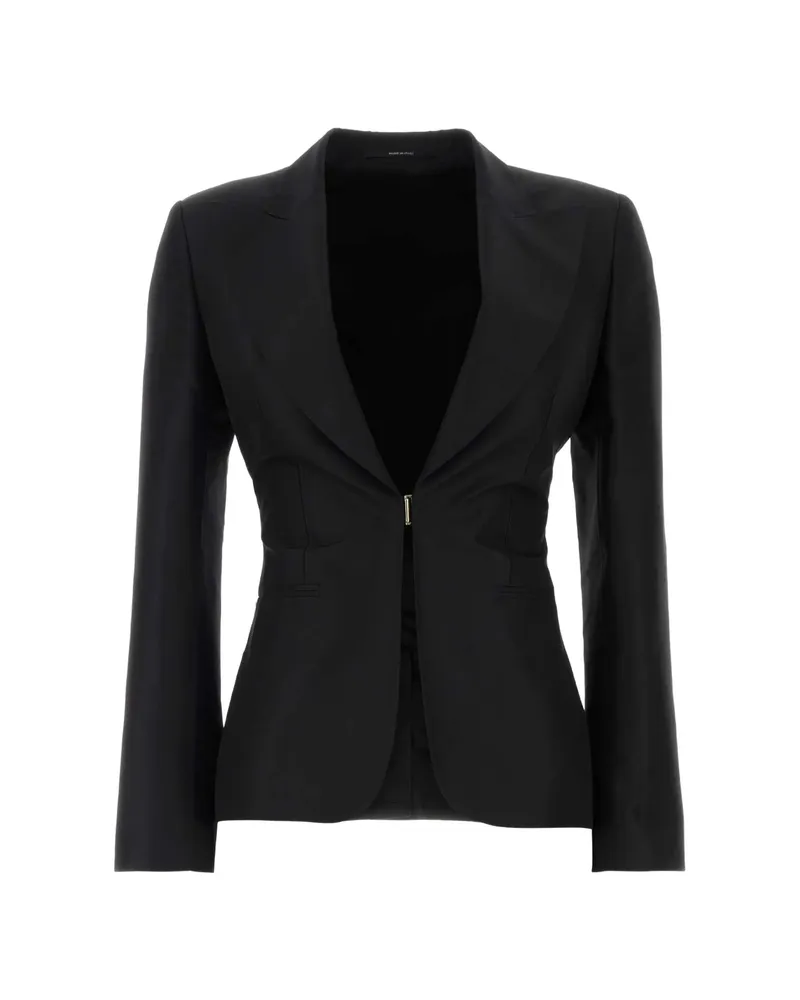 Gucci Peak-lapel Fitted Blazer Black