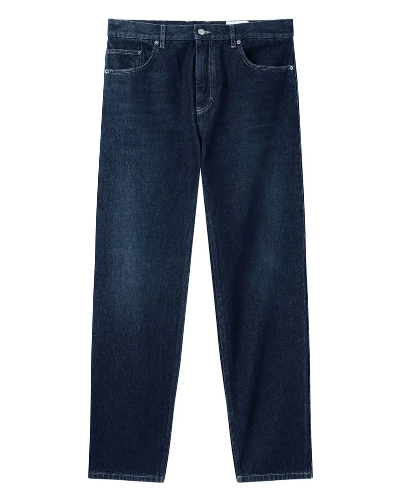 Axel Arigato Cotton Straight Jeans Blue
