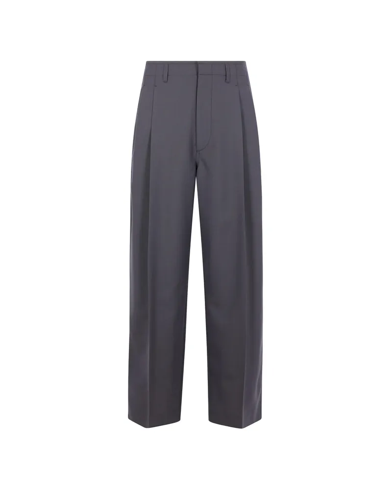 Christophe Lemaire Pleated Tailored Trousers Grey
