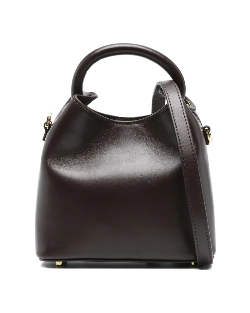 Elleme Madeleine Leather Top-handle Tote Bag Brown