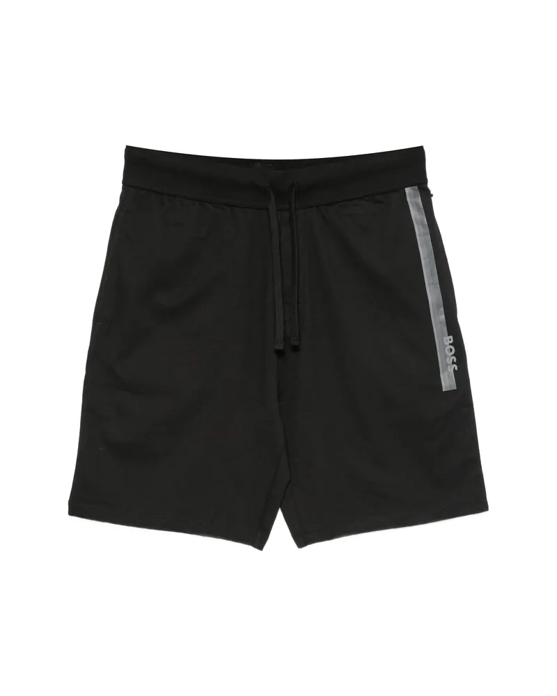 HUGO BOSS Logo-detail Drawstring Shorts Black