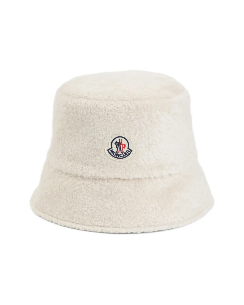 Moncler Teddy Bucket Hat Neutrals