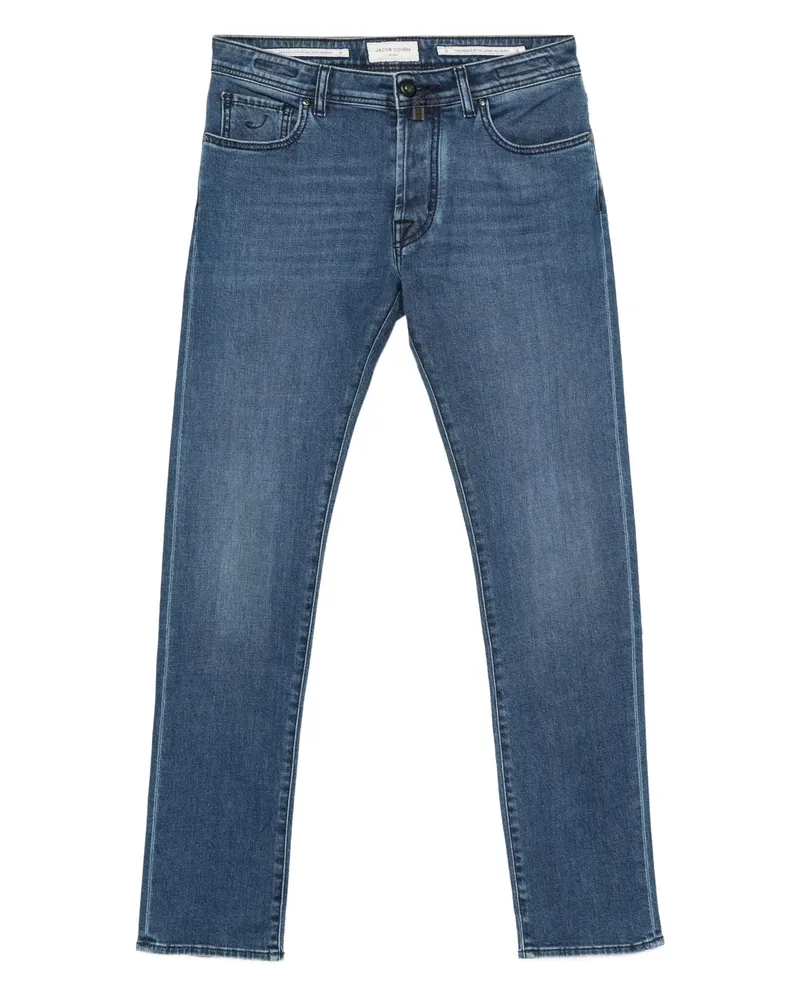 Jacob Cohën Five-pocket Cotton-blend Jeans Blue