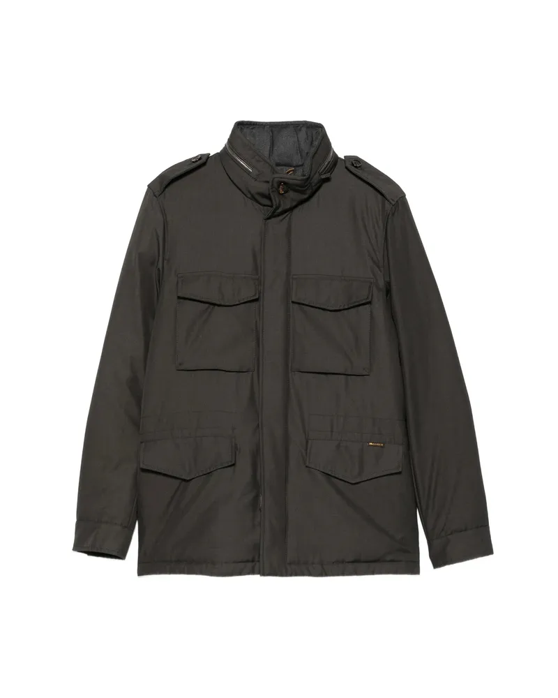MOORER Four-pocket Epaulette Jacket Green