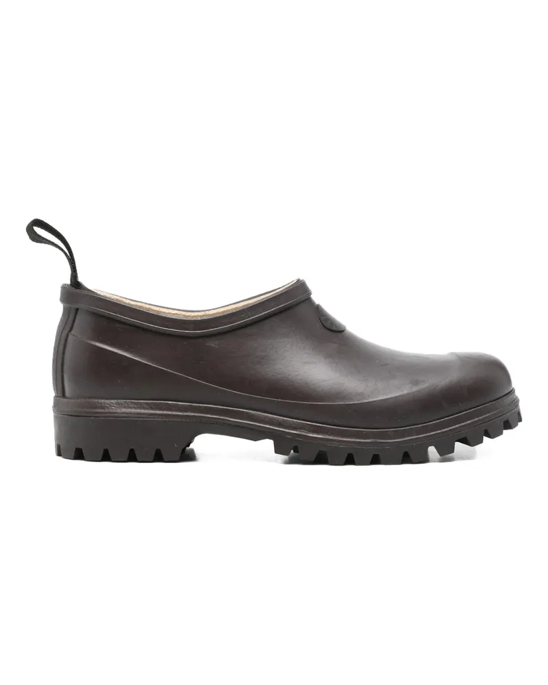 Superga Rubber Flat Mules Brown