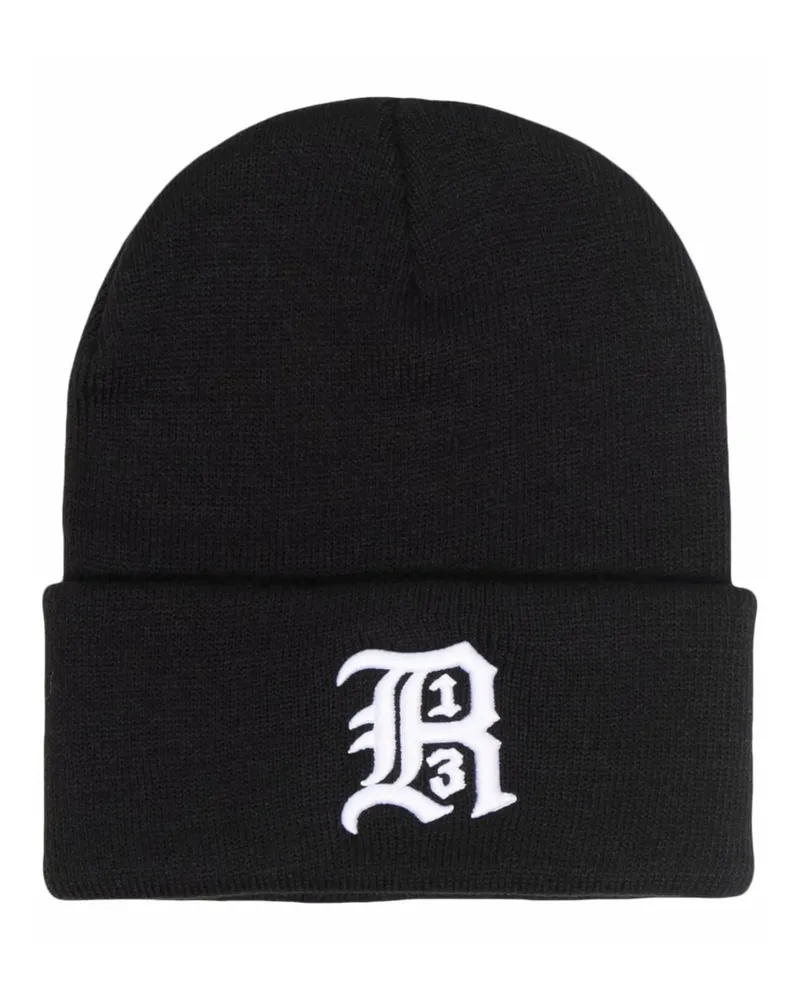 R13 Logo-embroidered Hat Black