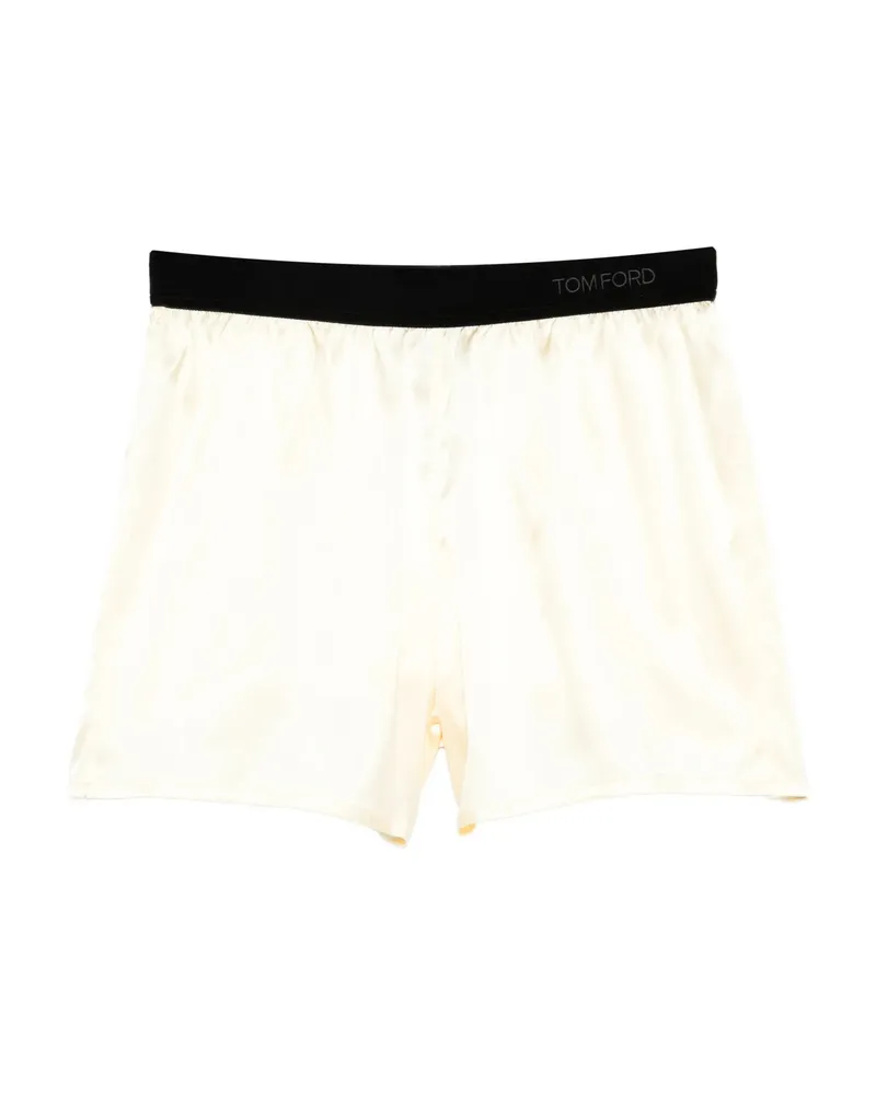 Tom Ford Elasticated-waistband Shorts Yellow