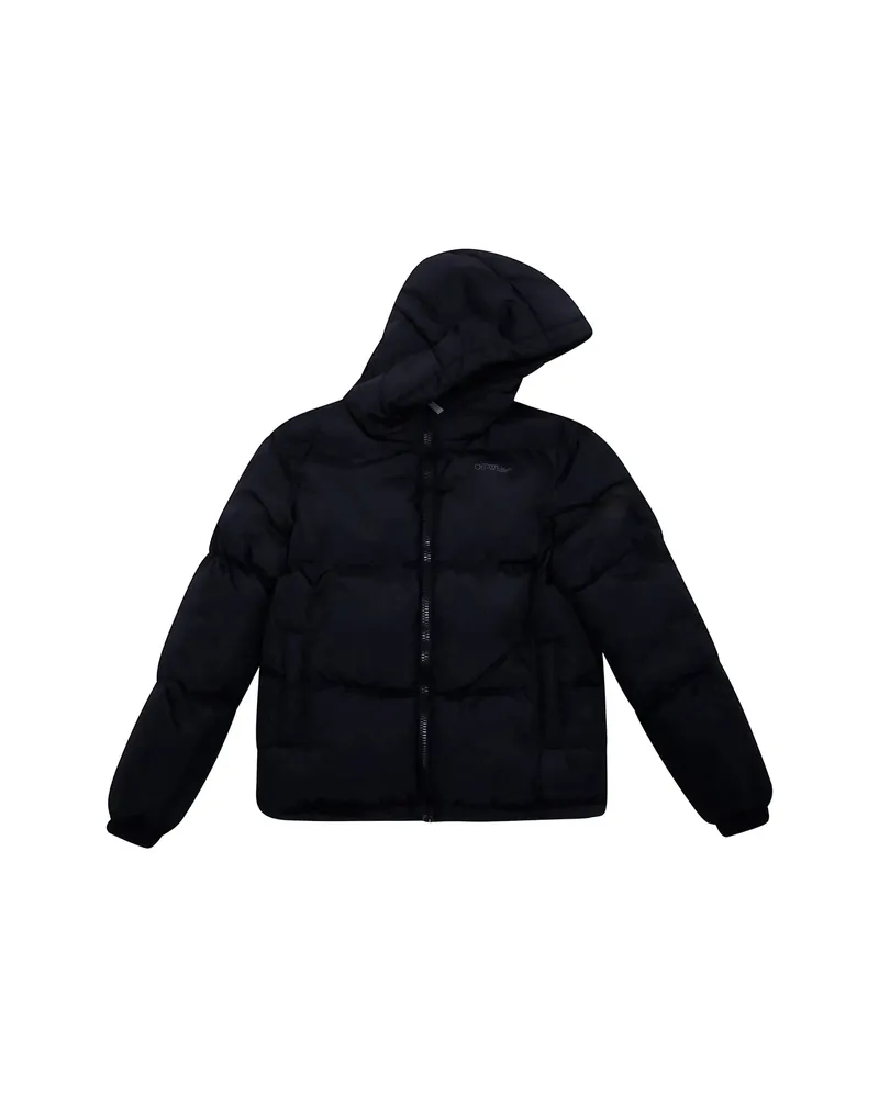 OFF-WHITE Off-white Arrows-print Hooded Puffer Jacket Black