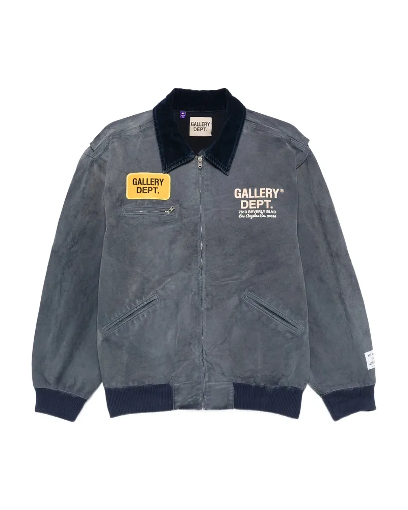 GALLERY DEPT. Corduroy-collar Denim Jacket Blue