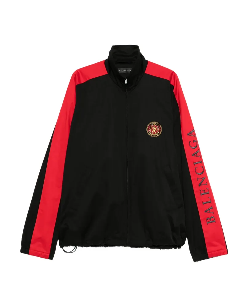 Balenciaga Logo-appliqué Jacket Black