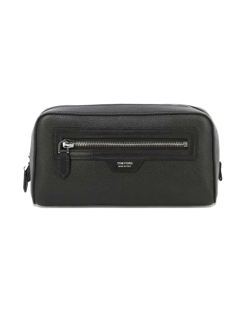 Tom Ford Logo-detail Zip-fastening Wash Bag Black