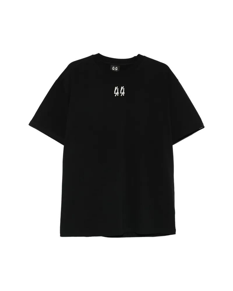 44 LABEL GROUP Printed Short-sleeve T-shirt Black
