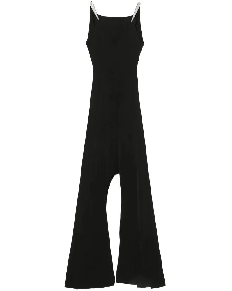 David Koma Crystal-embellished Gown Black